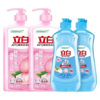 立白APG薄荷洗洁精盐洁洗洁精盐洁除菌家用洗碗液厨房商用去重油 2瓶APG薄荷洗洁精+2瓶盐洁洗洁精