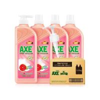 AXE斧头牌西柚护肤洗洁精1.01kg补x4送泵头 家庭洗护套装 可洗果蔬西柚4瓶整箱 送泵头