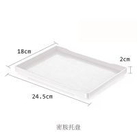 北欧马克杯挂架杯子收纳架 杯子架玻璃杯创意置物架 家用沥水杯架 白色密胺托盘