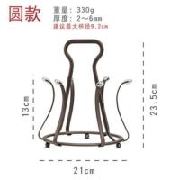 日式创意玻璃杯架子置物架家用倒挂架托盘收纳架水杯马克杯沥水架 圆形杯架