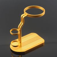 茶道零配件公道杯茶漏架懒人易泡架过滤网架子茶笔茶滤养壶笔 金色支架