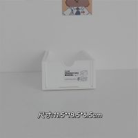 办公桌面收纳盒可叠加多层抽屉式化妆品置物架学生文具杂物整理盒 白色 1个