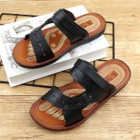 2020夏季男士凉鞋新款男士凉鞋耐磨休闲凉拖鞋两穿沙滩鞋男凉鞋 黑色 37