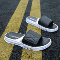 凉鞋男夏季时尚学生两用拖鞋男士百搭软底人字拖防滑韩版潮沙滩鞋 8815-1 黑(一字) 40