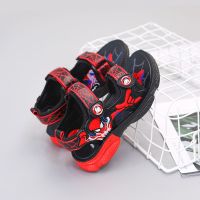 男童凉鞋儿童蜘蛛侠鞋子2021夏季新款小童宝宝凉鞋儿童凉鞋女童鞋 红色 27 码适合脚长16.5cm