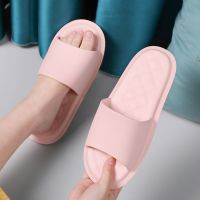 简约时尚夏季凉拖鞋女外穿厚底防滑防臭踩屎感轻便EVA室外凉拖女 粉色-静音款 36-37(正常尺码)