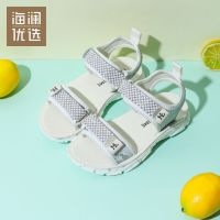 海澜优选童鞋2021年新款儿童凉鞋女童休闲透气露趾防滑沙滩公主鞋 白色 27 鞋内长16.6cm
