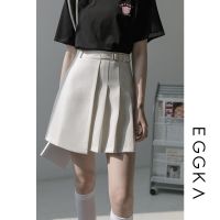 高腰百褶裙半身裙女不规则显瘦a字短裙包臀裙2021年春季新款裙子 杏色 XS [建议72-84斤]