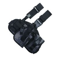 CS装备战术大腿包生存训练包单兵战术射击绑腿套道具玩具包 蟒纹黑色