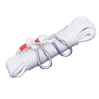 加粗旅行晾衣绳耐磨尼龙绳晒衣绳晒被绳户外捆绑绳家用便携凉衣绳 不加钢丝款 10毫米5米送双钩