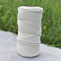 棉绳diy手工编织棉线绳绳子捆绑绳粗细编织挂毯绳包粽子线装饰绳 4毫米10米