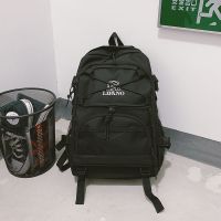 女学生书包ins日系暗黑中性背包韩国原宿ulzzang复古工装双肩包男 175黑色