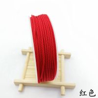 曼波绳 DIY饰品线材编织绳文玩线耐磨无弹力手串绳手把件挂坠绳子 红色 8*2[1.5mm]20米左右