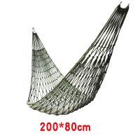网状吊床户外单双成人室内秋千夏季透气吊床帆布加粗单人网兜 军绿色 9股绳普通款+绑绳