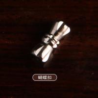 翡翠珍珠项链扣连接扣头 金属合金花生扣蝴蝶扣螺旋扣项链连接扣 [10个蝴蝶扣]孔0.8mm