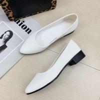 尖头不过膝女高筒靴2021年秋冬新款小个子弹力靴高跟显瘦漆皮长靴 白色单里 34