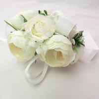 仿真花窗帘夹配件绑绳欧式纱帘扎带装饰品窗帘扣绑带绳子绑花束带 白色(夹子款)