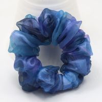 皮筋发绳头饰韩国简约个性发圈成人扎头发皮筋饰品淑女皮套头绳 经典款蓝色