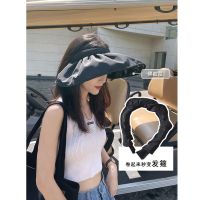 好货~ 防晒帽女夏防紫外线沙滩遮阳帽骑车空顶遮脸太阳帽子贝壳帽 [黑胶升级款]百搭黑 均码 UPF50+