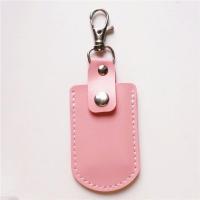 可爱小熊迷你小长方形小区门禁卡套水滴感应电梯卡保护套钥匙扣 纯色粉色