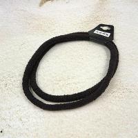 橡皮筋大号加长头绳扎头发皮套黑色成人发圈马尾辫天鹅绒盘头发绳 咖啡色3版(发6根) 加长加大款