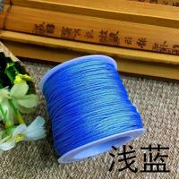 小桶72号玉线 DIY手工玉绳编织线手链绳流苏线材珠宝线0.8mm 72号线-浅蓝(2卷可混拿)
