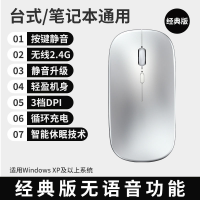 AI人工智能语音输入鼠标无线可充电式低音声控笔记本电脑打字办公 普通款(可充电-无语音功能)
