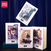 得力16K笔记本文具加厚胶套笔记本子B5韩国简约小清新记事本批发1 博人传16k/80张