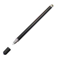 细头ipad电容笔绘画手机平板安卓手写笔华为vivo小米苹果触屏控笔 双头笔[黑色] +送2个笔头