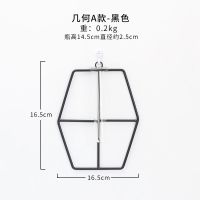 墙上壁挂水培花瓶插花绿植物墙面装饰品挂件客厅房间ins挂墙壁饰 几何A款-黑色