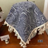 空气炸锅防尘罩 电饭煲盖布 家用小电器防尘盖布厨房用品盖布防尘 波浪 55*55