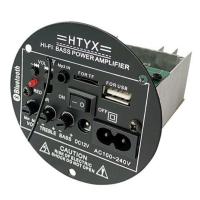 内置蓝牙车载家用4寸低音炮功放板音响箱主板配件低音炮线路板通 4寸功放板12v220v 无蓝牙款