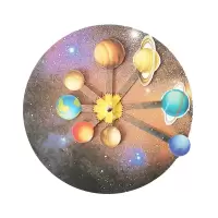 太阳系模型八大行星教具教辅小学生科学探索手工组装科普实验器材 八大行星(袋装)