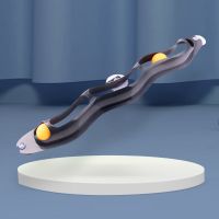 猫玩具吸盘轨道球逗猫玩具自嗨解闷神器小猫咪幼猫玩具球逗猫棒球 双球款-灰(2个乒乓球)