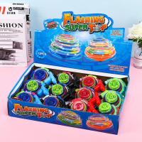 盒装12个 儿童玩具地摊货源陀螺七彩带音乐灯光陀螺厂家直销批发 12只装5500