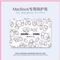 21款MacBookPro14保护壳13airM1苹果笔记本电脑保护套Pro16芝麻街 白色芝麻街+透明底壳 Air11