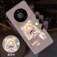 华为mate40pro发光手机壳mate30声控彩光p30来电闪p40软壳nova8Pr 奶茶妹妹 华为Mate30