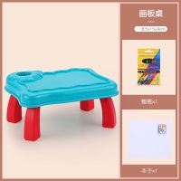 趣味儿童多功能投影绘画玩具桌可涂鸦画画写字收纳积木早教学习桌 迷你绘画桌[送蜡笔+本子]