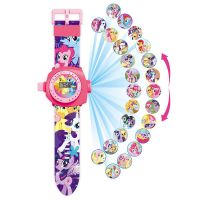 汪汪队狗狗巡逻队玩具男孩女孩宝宝电子表儿童3D卡通投影电子手表 小马宝莉[24投影]