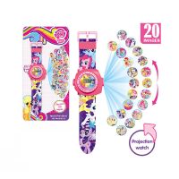 正版女孩玩具小马宝莉3D投影手表卡通玩具艾莎公主时间电子表礼物 小马宝莉20图