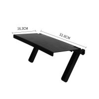 免打孔挂架显示器置物架电视机支架屏幕路由器机顶盒架子收纳架 大号1个装[间距大于16cm可用]