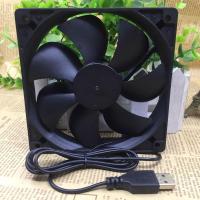静音 12025 5V 8CM 12CM USB 风扇 机箱 路由器 机顶盒 散热风扇 USB接口 风扇+1网罩+4长螺