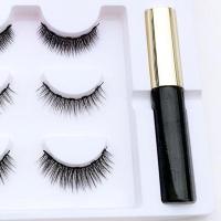 免胶水磁铁石假睫毛自然浓密卷翘磁性磁吸磁力睫毛日常新娘妆套装 眼线液笔1支(无睫毛)