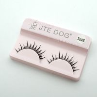 日系小恶魔cos假睫毛黑梗硬梗浓密眼尾加长单眼皮上睫毛夜店舞台 睫固德3648 单独3对睫毛