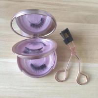 量子磁力假睫毛磁性磁铁磁吸自然自粘嫁接效果免胶可重复防水持久 2对新自然粉盒套装加夹子