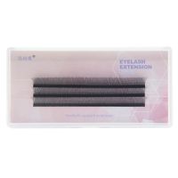0.05三叶草嫁接睫毛柔软水貂毛双y型3D仙朵一秒开花w型浓密混合 三长排 0.05 B (微翘) 8mm
