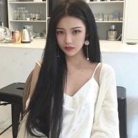 假发男女万用长直发自然逼真古风长发汉服造型COS魔道祖师全头套 黑色 接发片