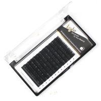 黑钻扁毛单根嫁接睫毛浓密双毛尖风吹动空气种植假睫毛哑光柔软 0.20B 8mm