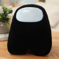 太空狼人杀玩偶among us公仔3D抱枕毛绒玩具动漫游戏周边生日礼物 黑色普通款[中] 11厘米挂件款[收藏有小礼