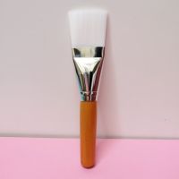 面膜刷子软毛水疗刷美容院大号泥膜刷木柄不掉毛软毛刷敷脸美容刷 原木柄[1支装]